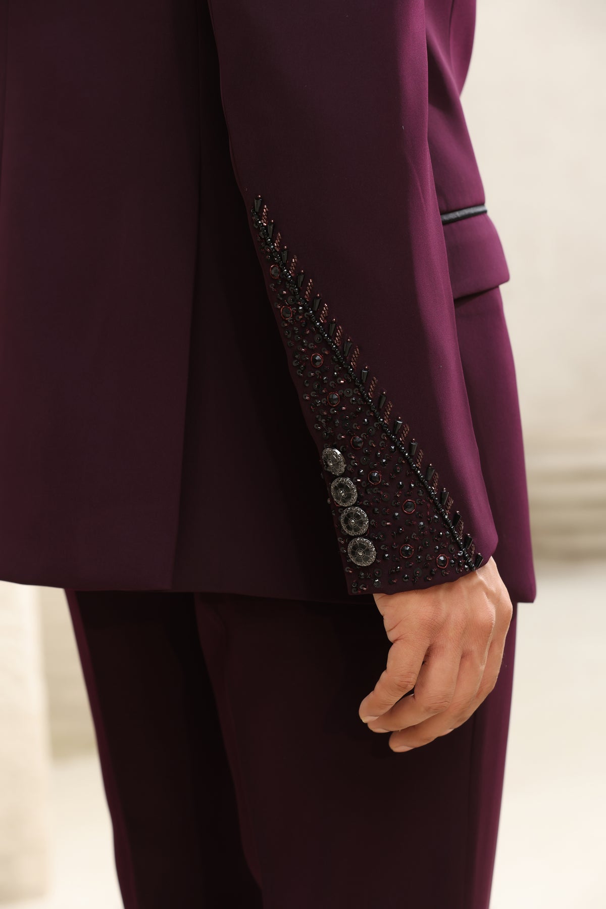 Plum Noir Handcrafted Tuxedo