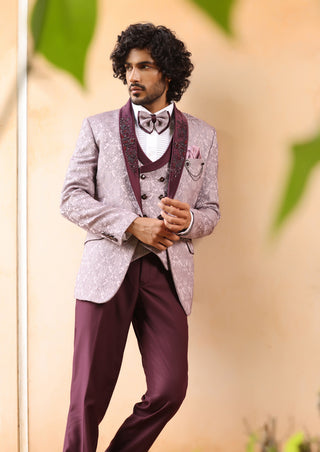 Carnation Magenta Tuxedo Suit