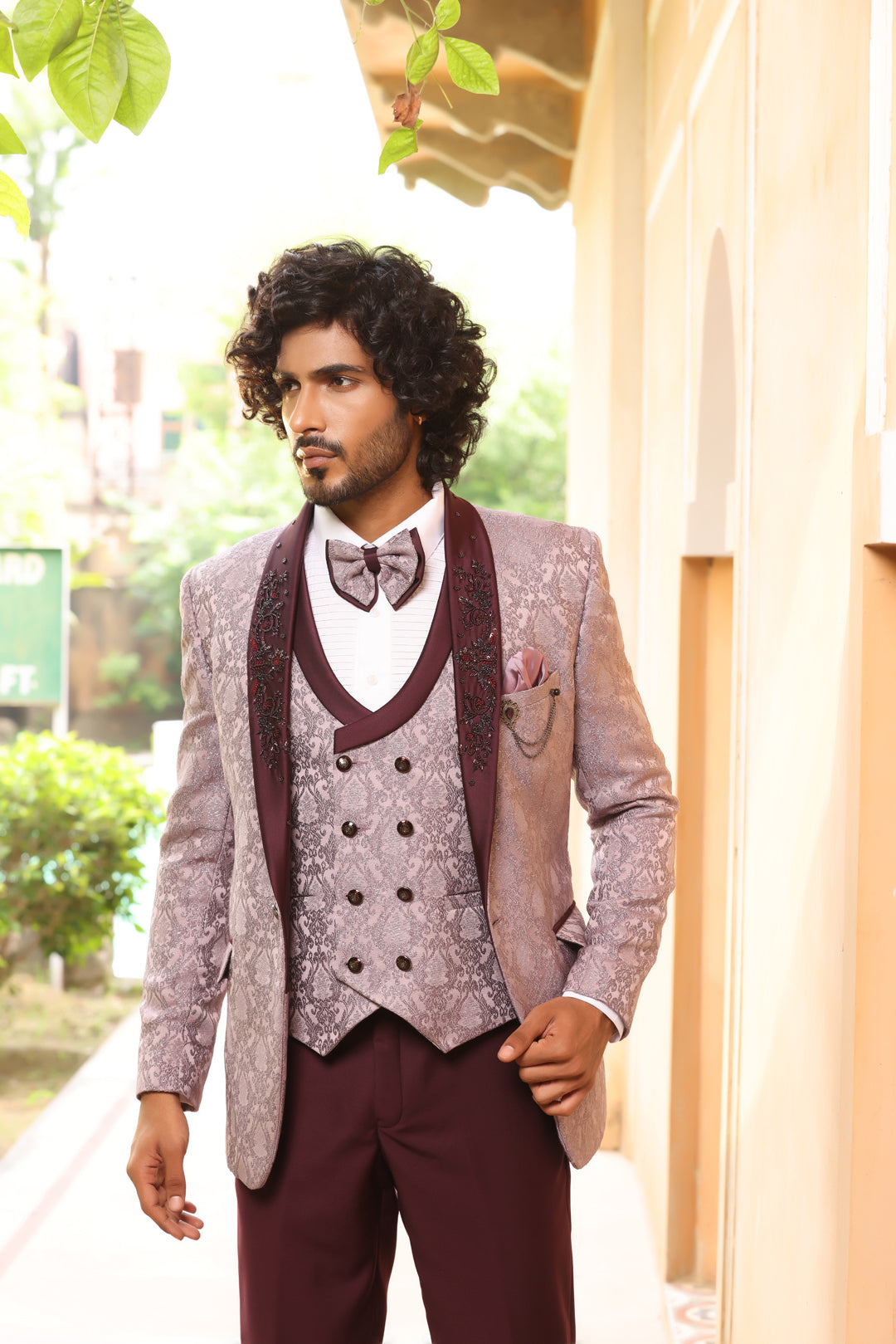 Carnation Magenta Tuxedo Suit