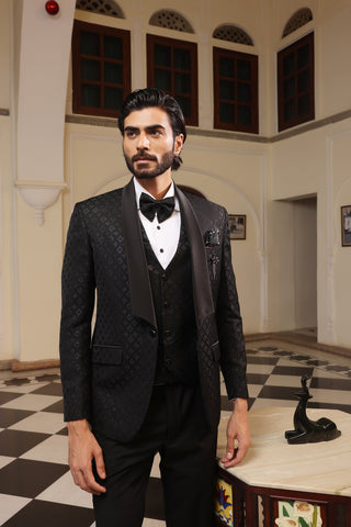 Sable Black Tuxedo Suit