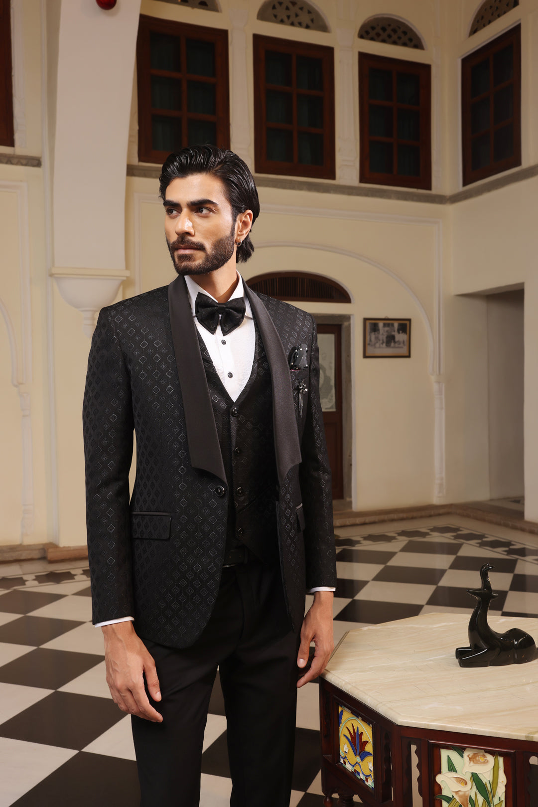 Sable Black Tuxedo Suit