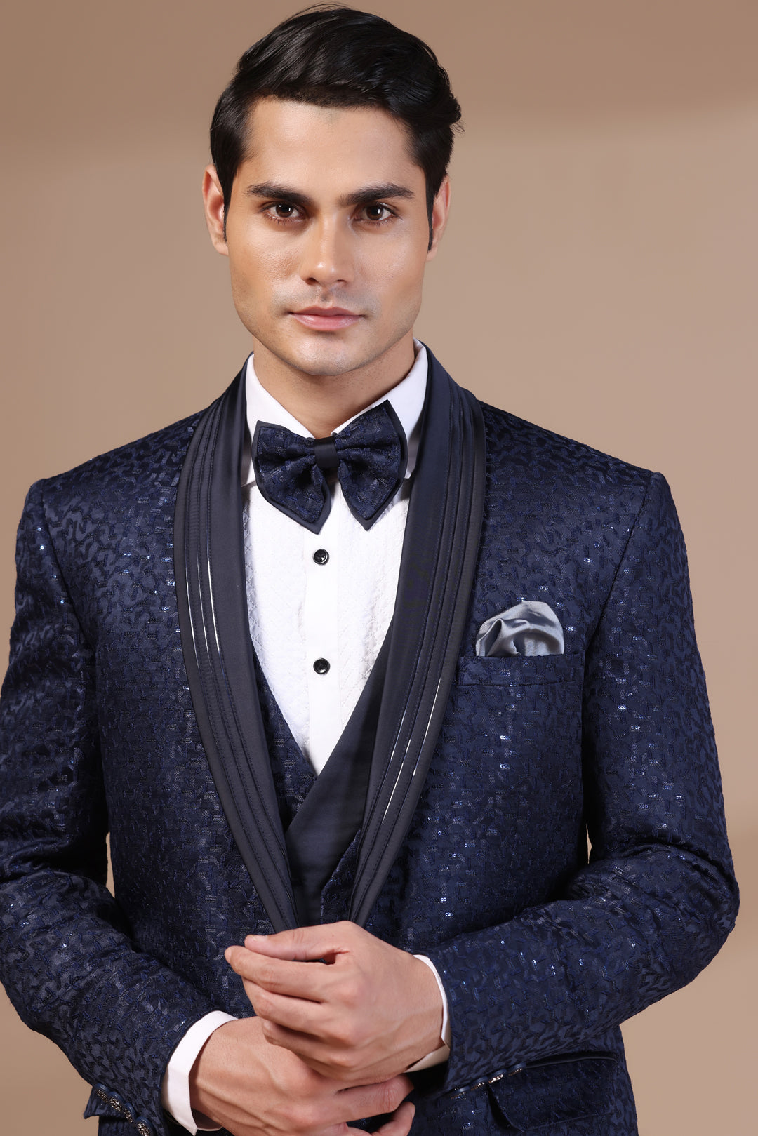 Sparkle Blue Tuxedo Suit