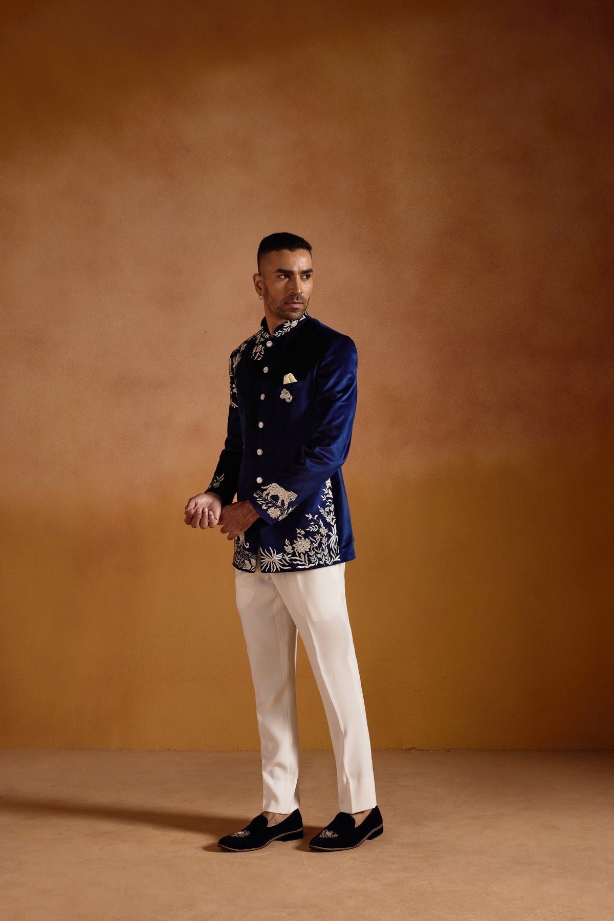 Maharaja Indigo Bandhgala