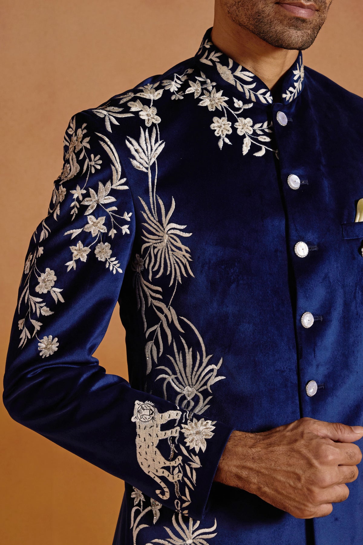 Maharaja Indigo Bandhgala