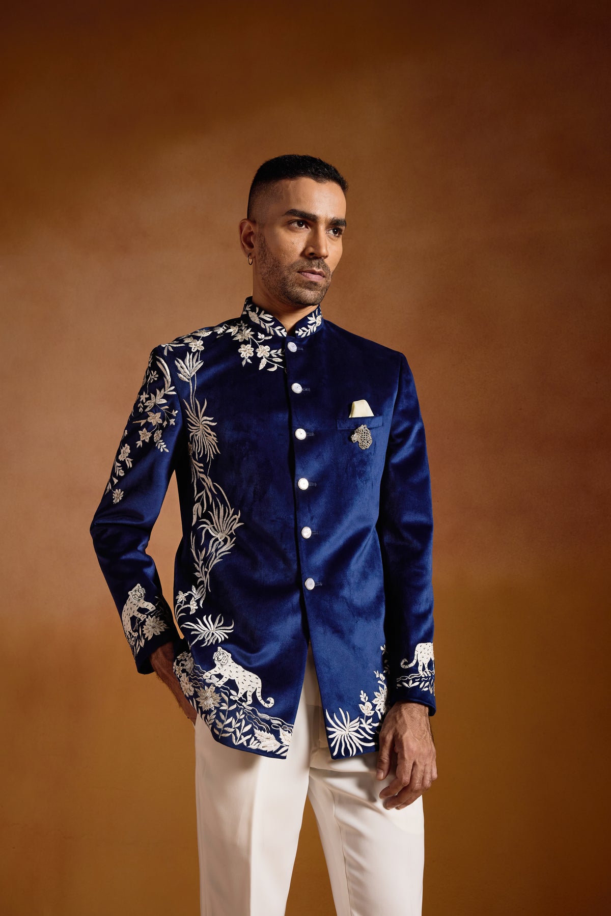 Maharaja Indigo Bandhgala