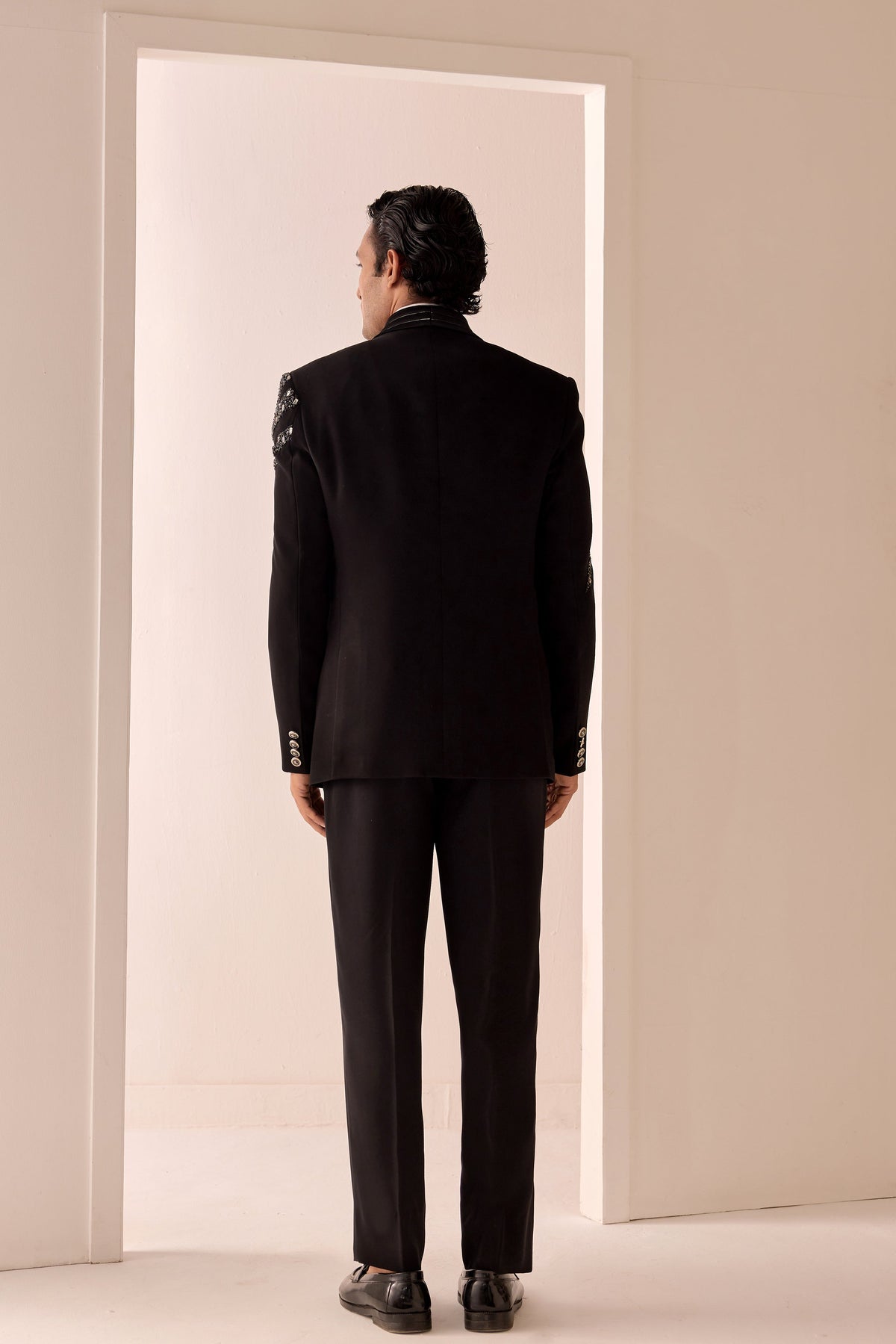 Black Eclipse Embroidered Tuxedo