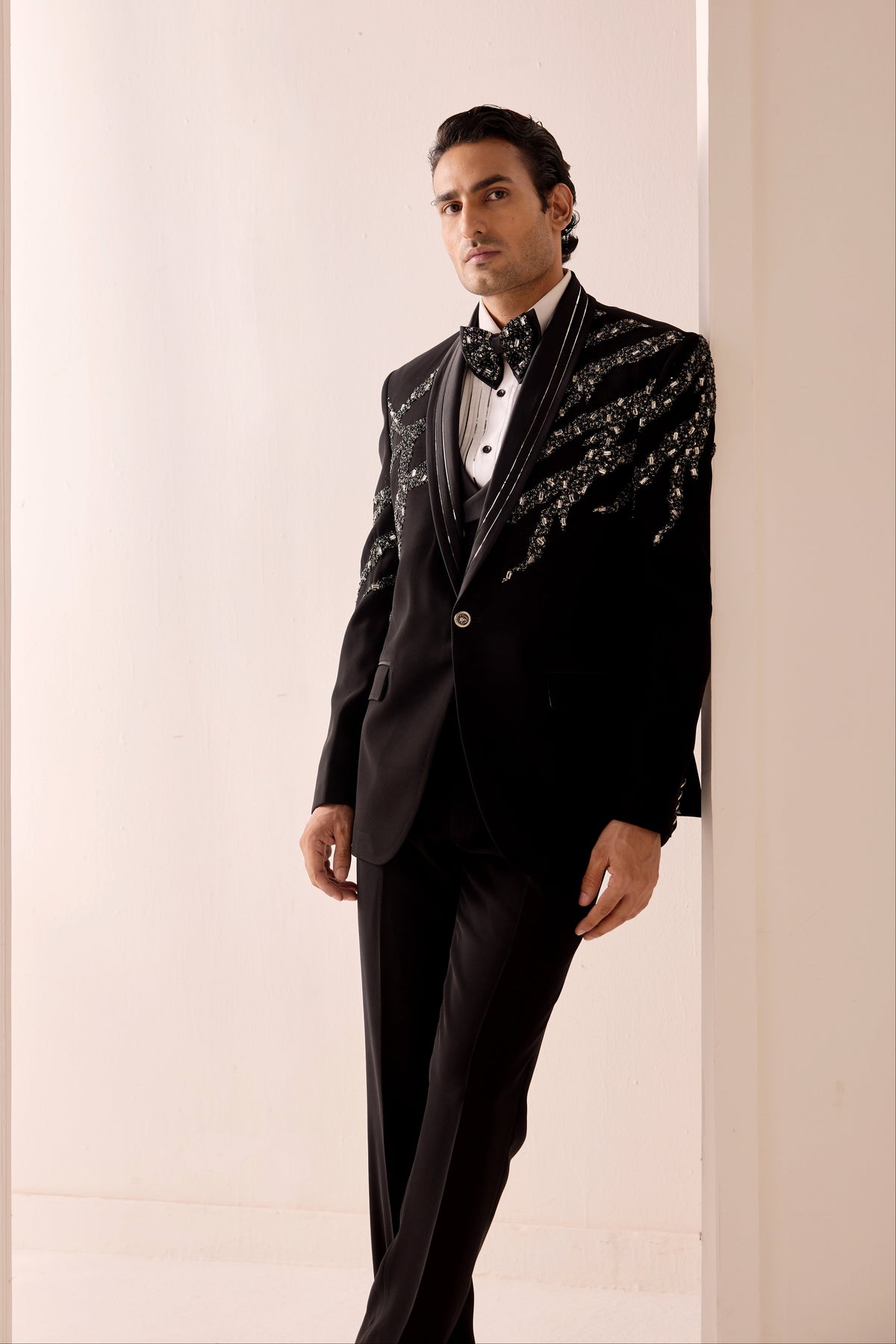 Black Eclipse Embroidered Tuxedo