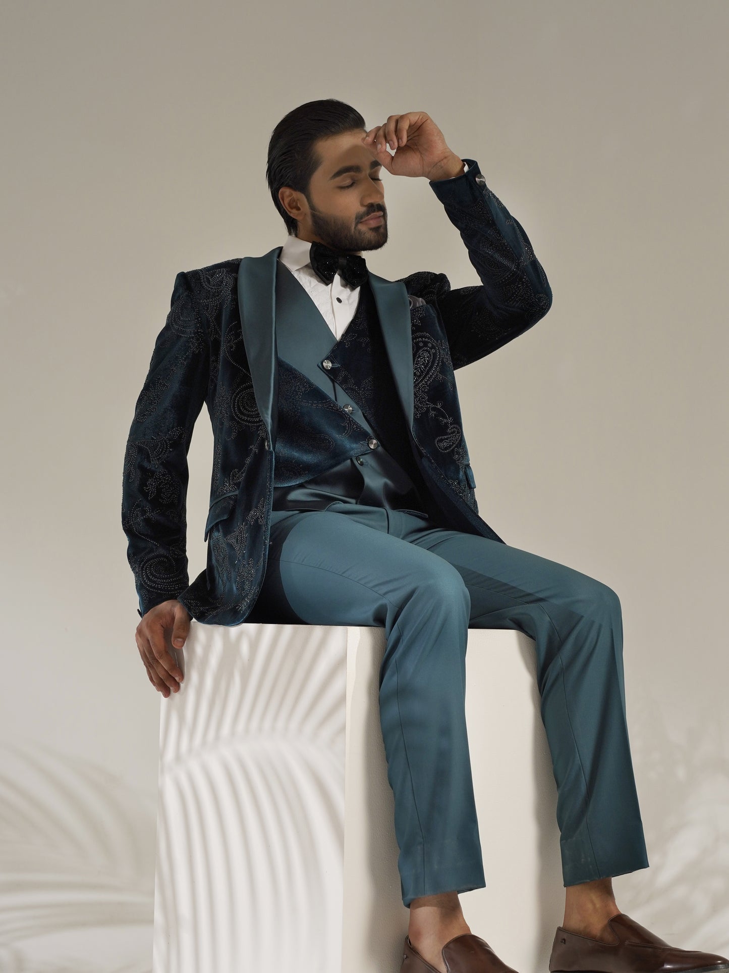 Egyptian Teal Tuxedo