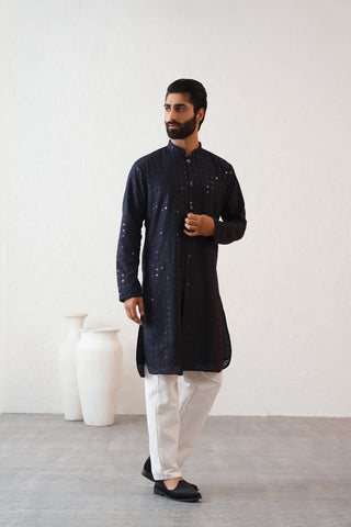 Midnight Shimmer Kurta Set