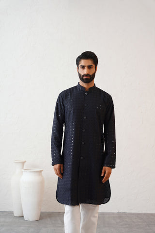 Midnight Shimmer Kurta Set