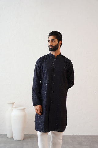 Midnight Shimmer Kurta Set