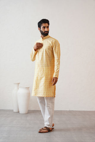 Lime Yellow Kurta Set