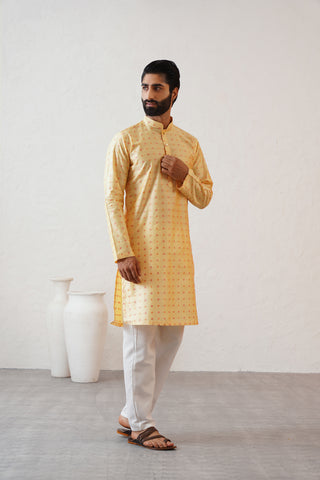 Lime Yellow Kurta Set