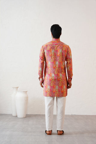 Tangerine Summer Kurta Set