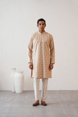 Tuscan Beige Kurta Set