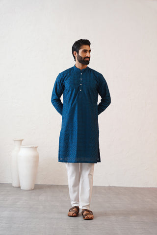 Sapphire Blue Kurta Set