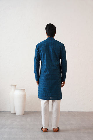 Sapphire Blue Kurta Set