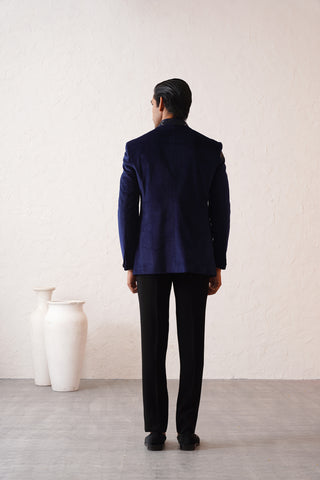 Intricate Navy Bandhgala Suit