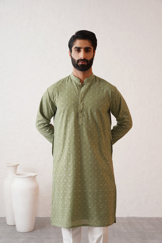 Benarasi Fern Kurta Set