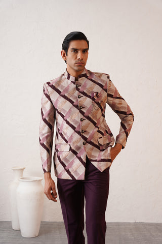 Merlot Pink Jodhpuri Suit