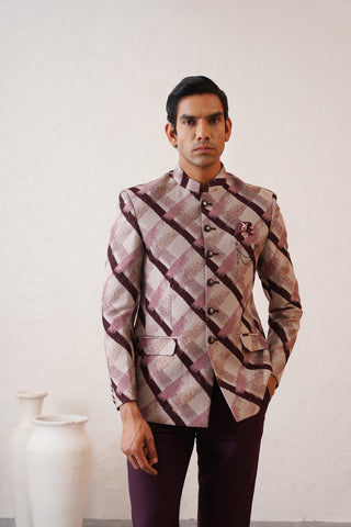 Merlot Pink Jodhpuri Suit