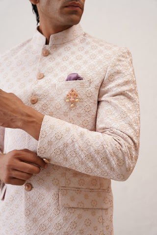 Powder Pink Jodhpuri Suit