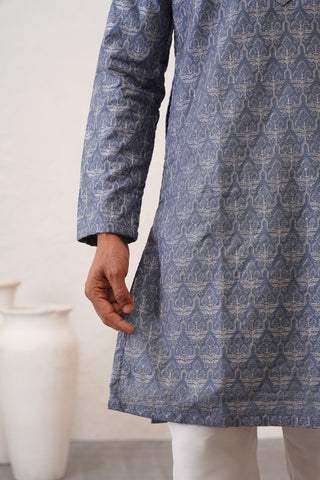 Pebble Blue Kurta Set