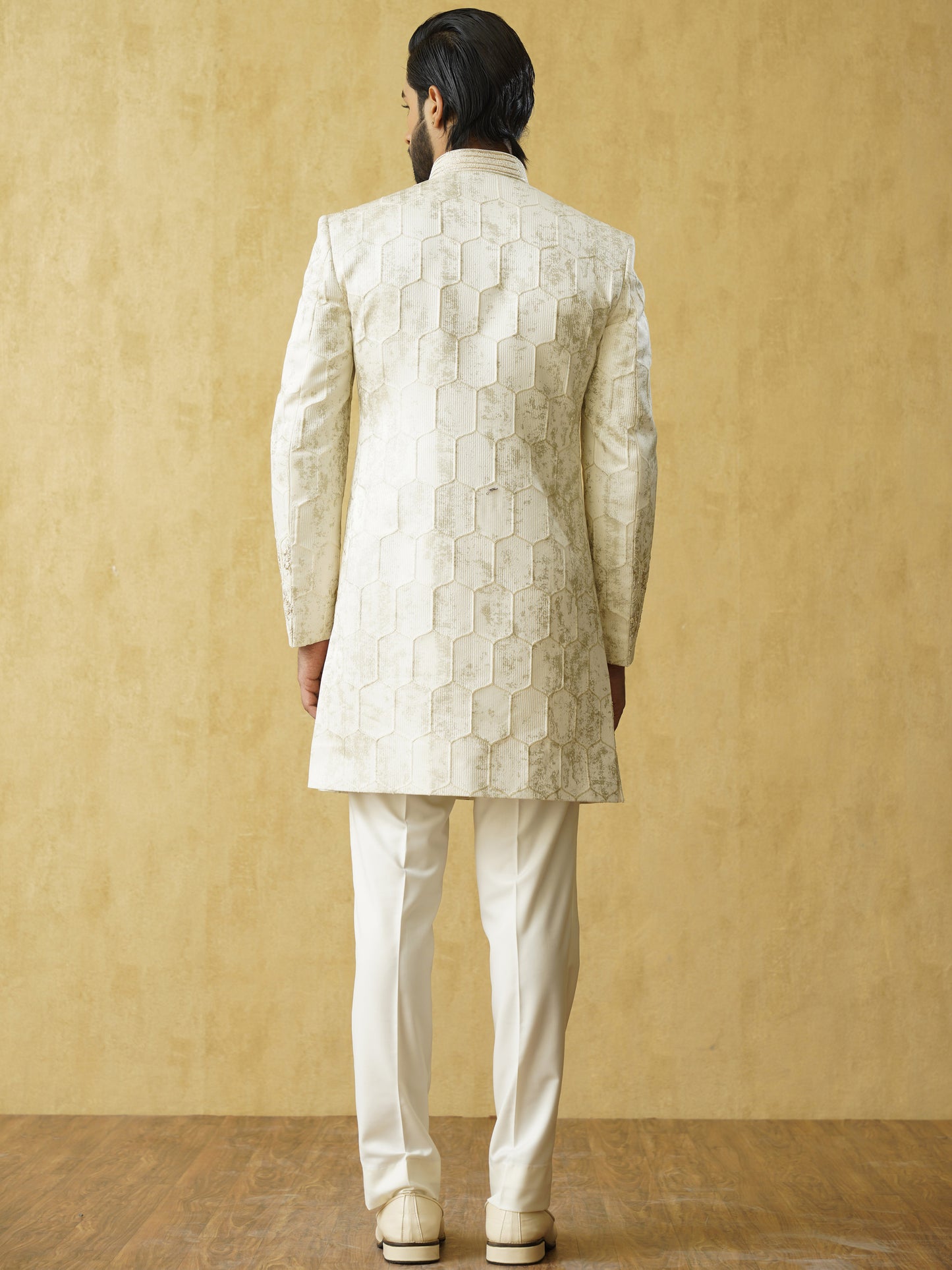 Ivory Bisque Indo Western