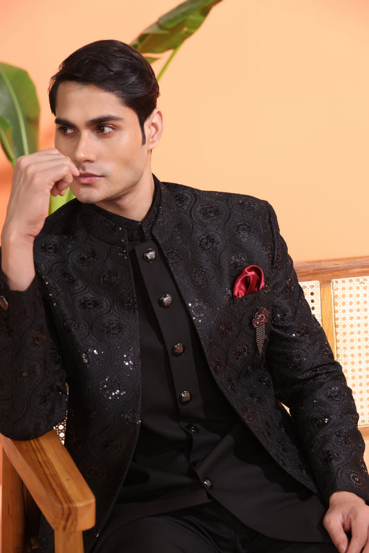 Opulent Onyx Indo-Western