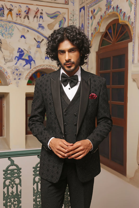 Charcoal Glit Tuxedo