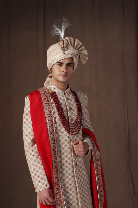 Ruby Gold Sherwani