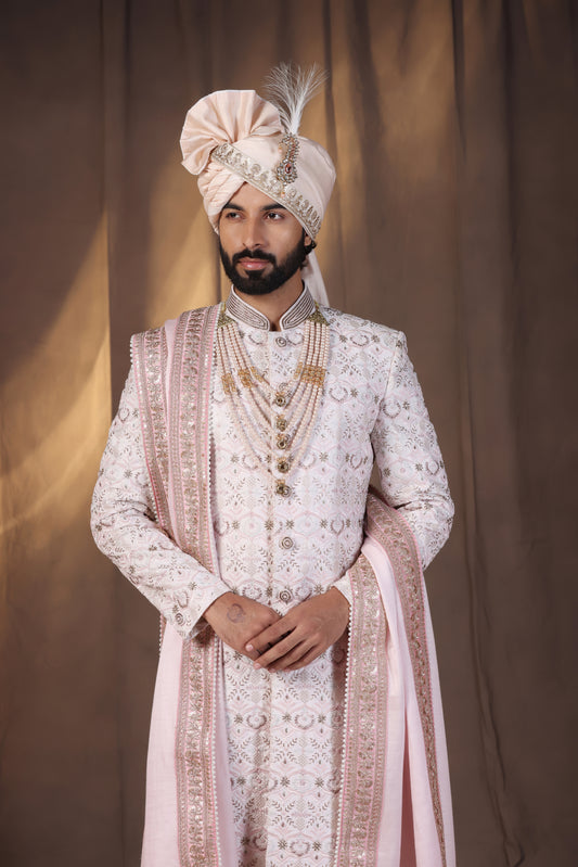 Opaline Pink Sherwani