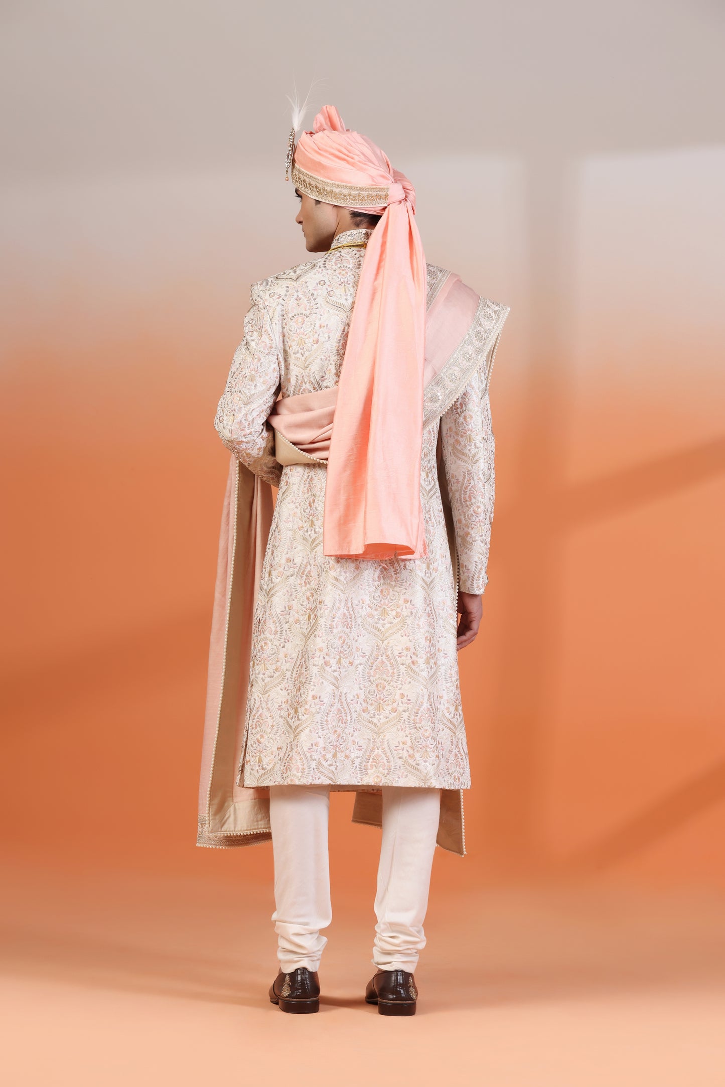 Bright Pastel Symphony Sherwani