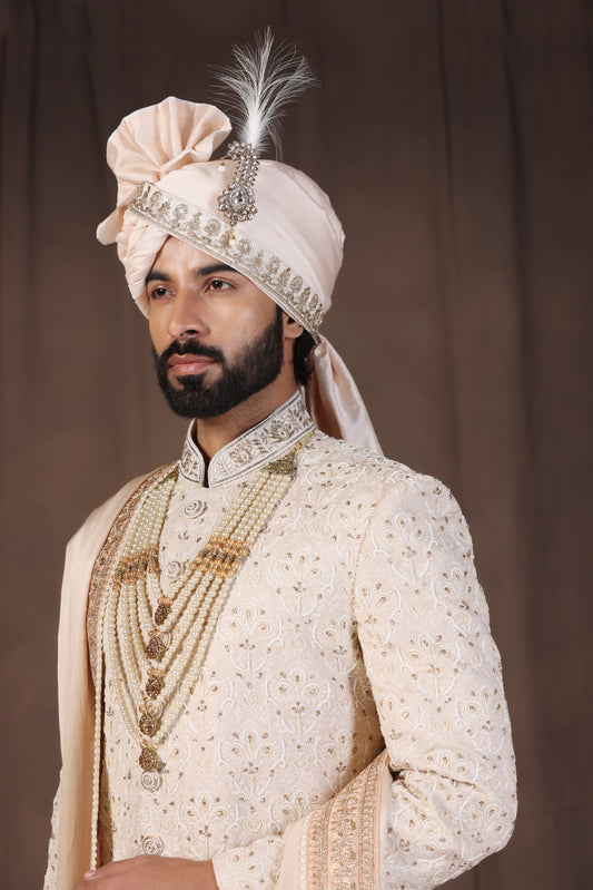 Almond Beige Sherwani
