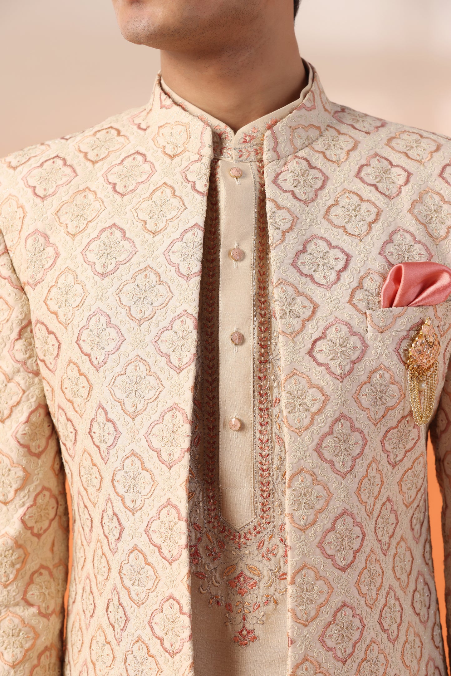Clover Pink Indo-Western