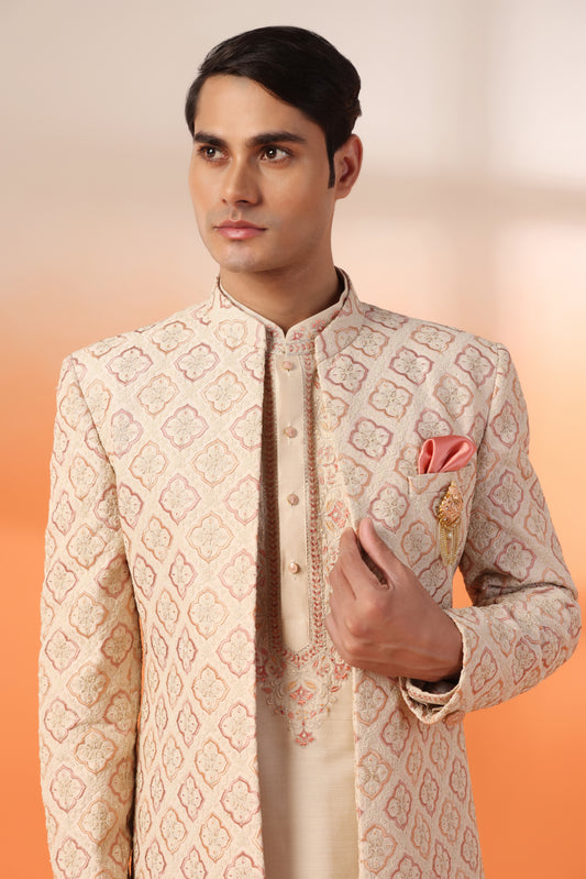Clover Pink Indo-Western