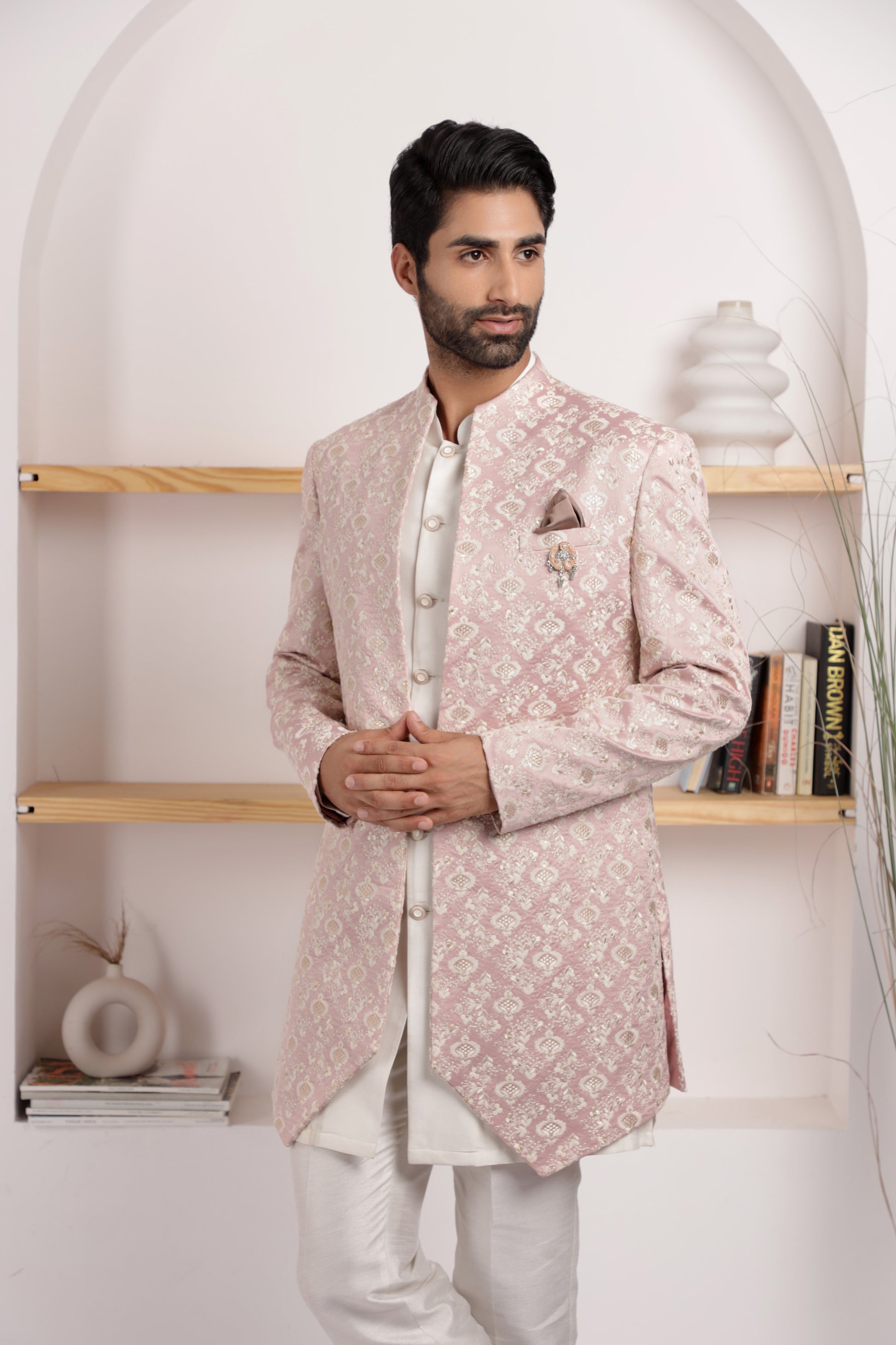designer indo western for groom by zoop men