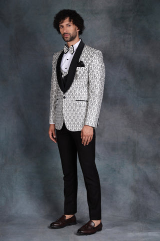Monochromatic Tuxedo Suit