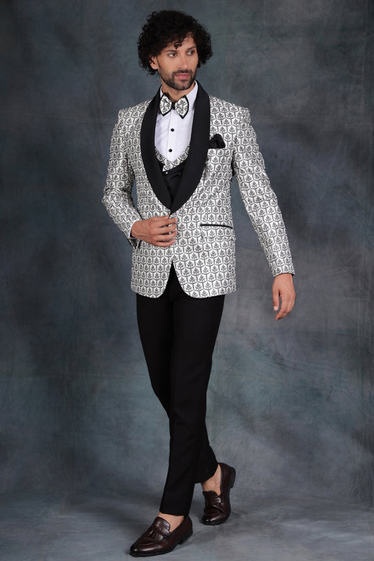 Monochromatic Tuxedo Suit