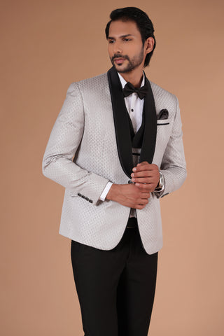 Greys & Blacks Tuxedo Suit