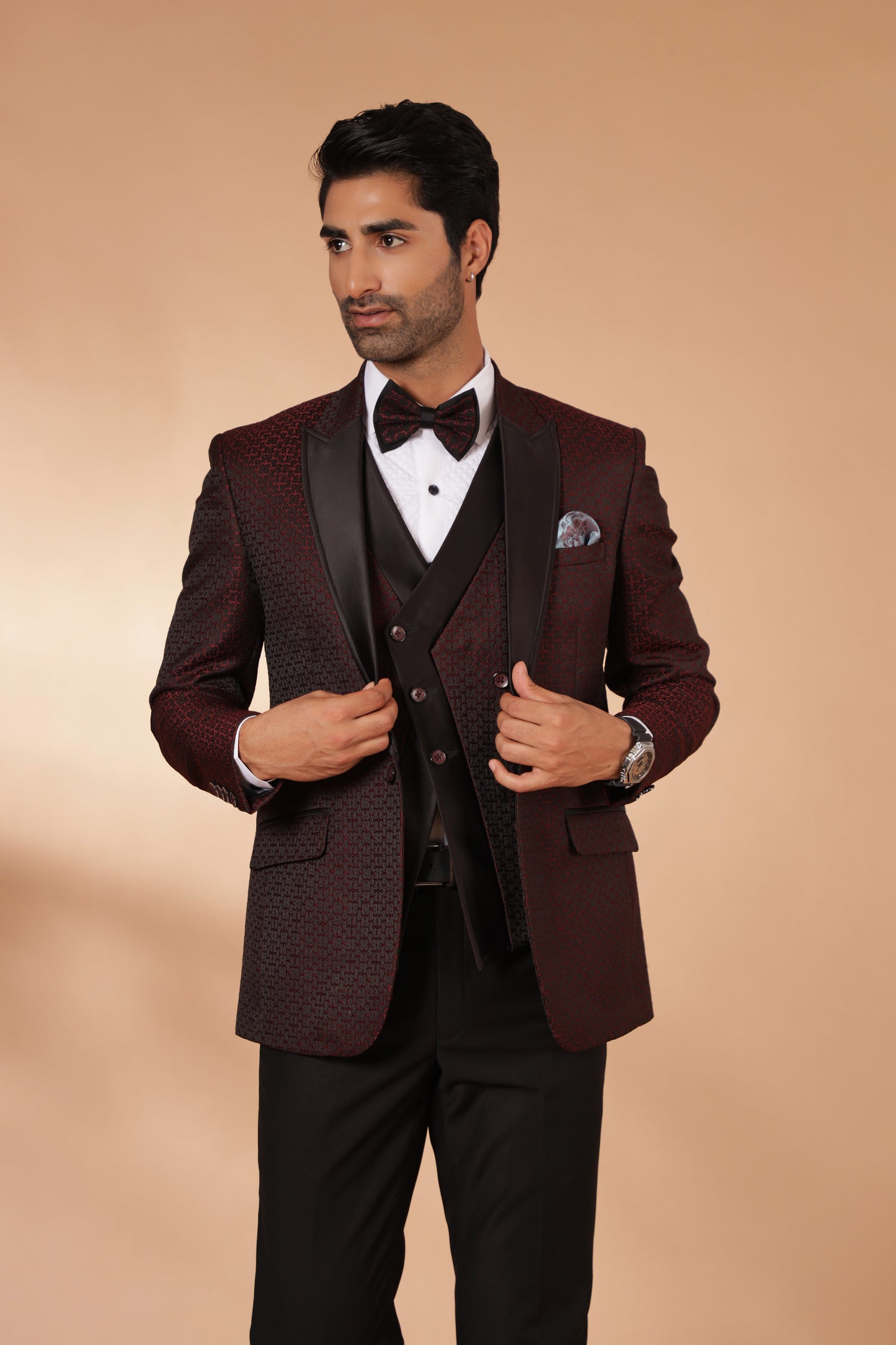 Rosewood Red Tuxedo Suit