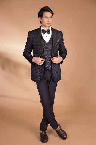 Harlequin Navy Blue Tuxedo