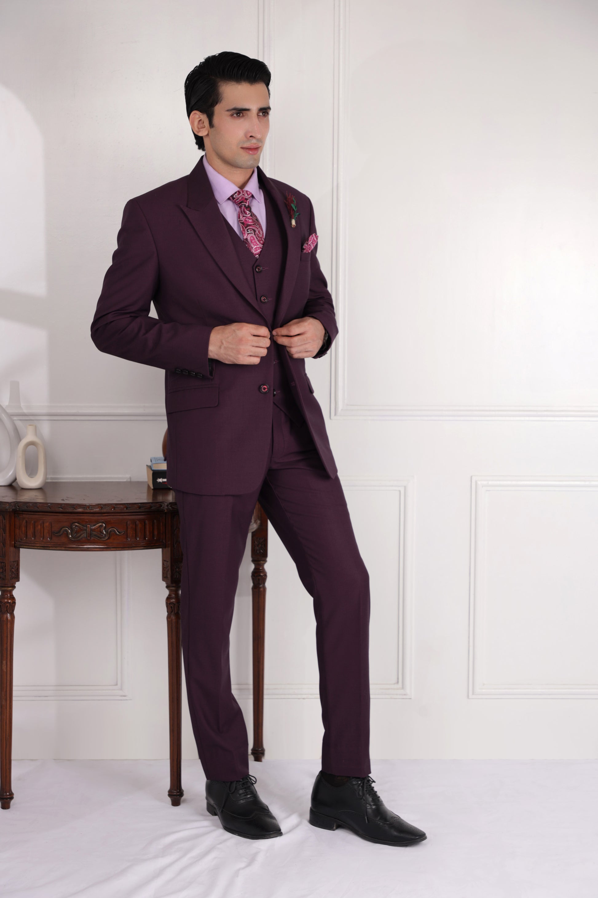 wedding suit for men zoop men wine color