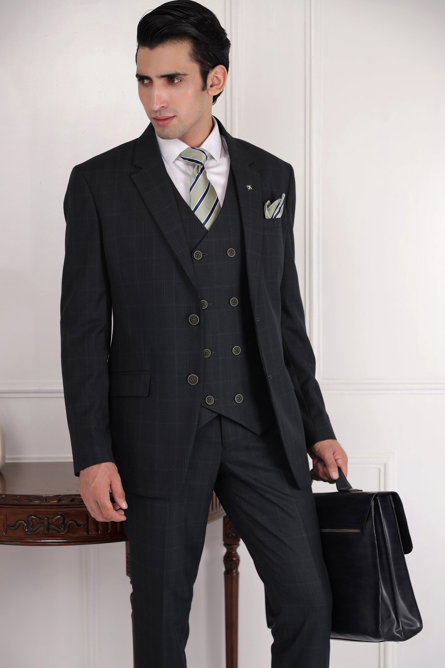 formal green zoop suit